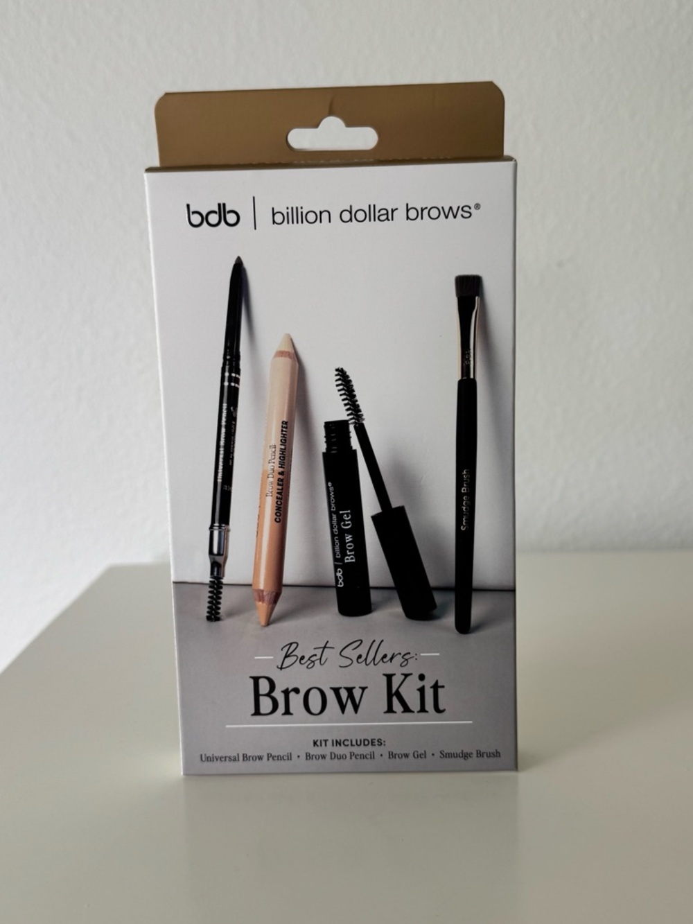 bdb Billion Dollar Beauty Best Sellers Brow Kit - White & Gold Packaging